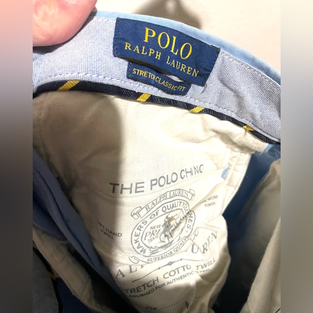 POLO RALPH LAUREN Classic-Fit Chino Short Men's Size 30 Blue - Picture 4 of 5